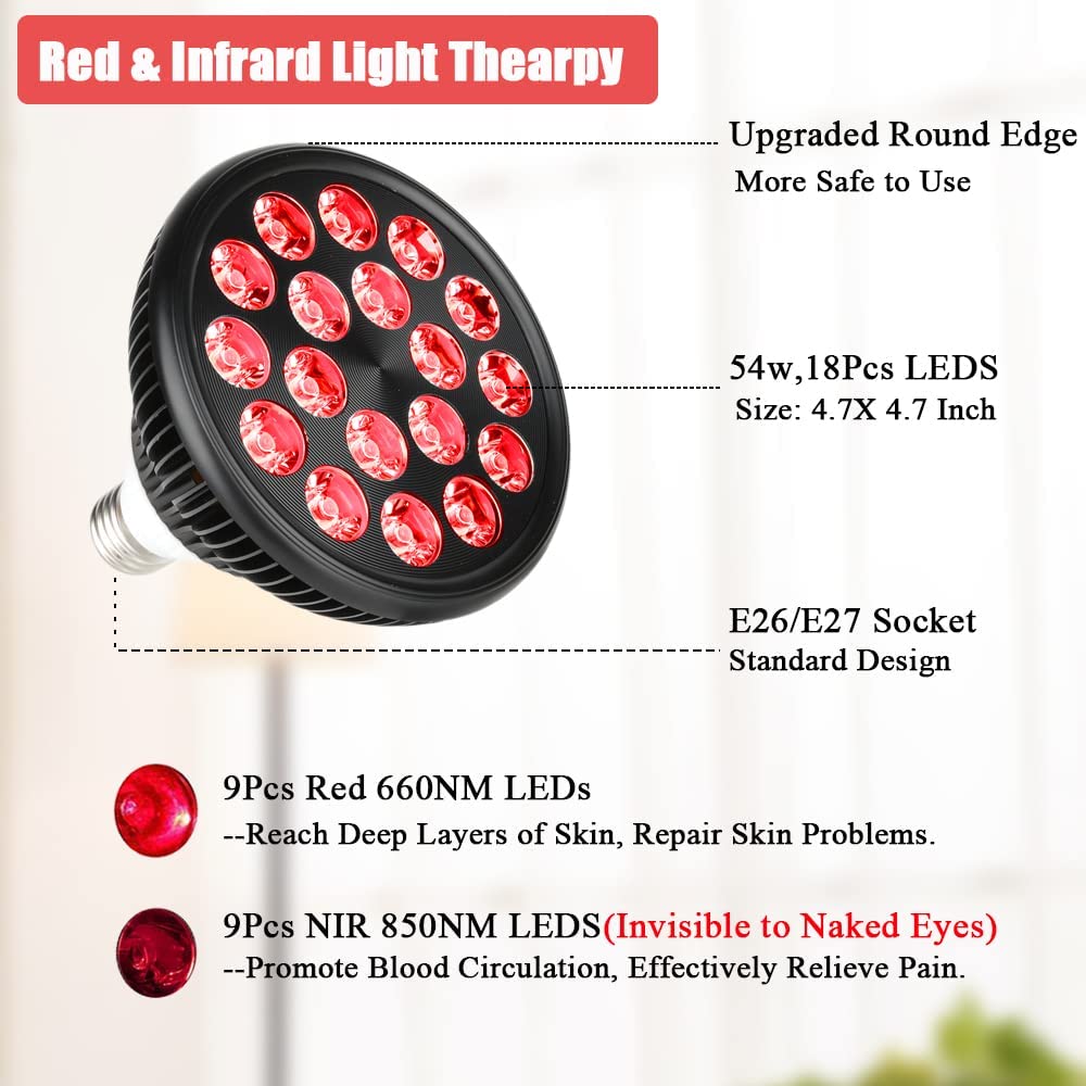 Lámpara de Terapia de Luz Roja - Galvanic Skin Sensor reseña y precio
